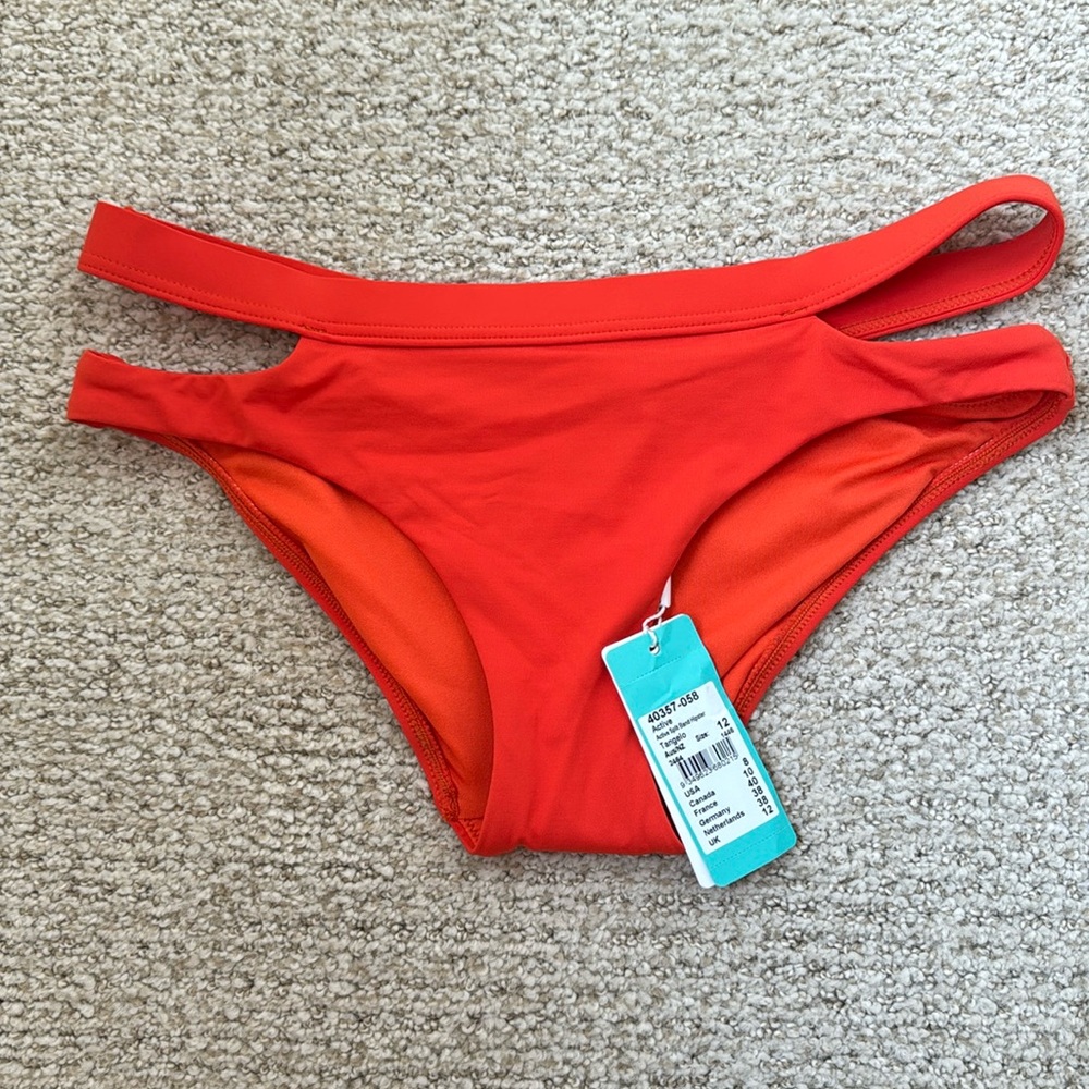 Seafolly Cut Out Bikini Bottom Orange